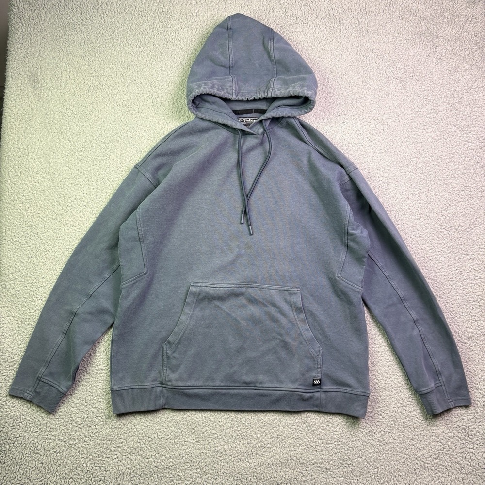 686 Hoodie Mens Large Blue Hooded Sweatshirt Everywhere Collection Heavyweight